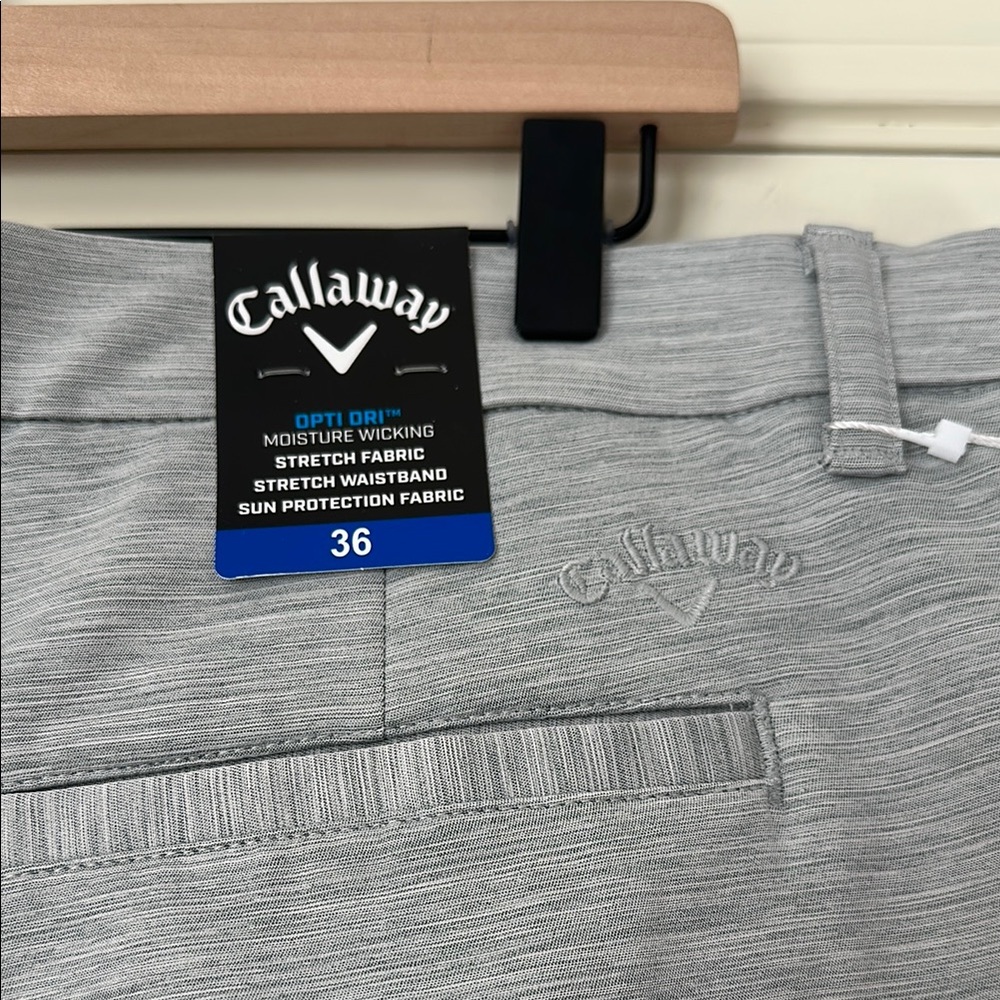 NWT Callaway Light Gray Men's Shorts - Picture 3 of 3